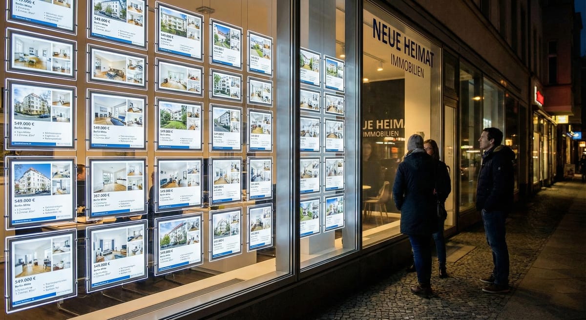Klassische Fotocollage im Schaufenster
